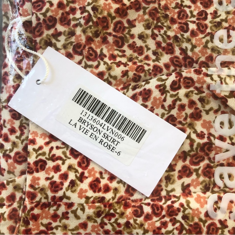 NWT Reformation Bryson Skirt - La Vie En Rose - Picture 3 of 5